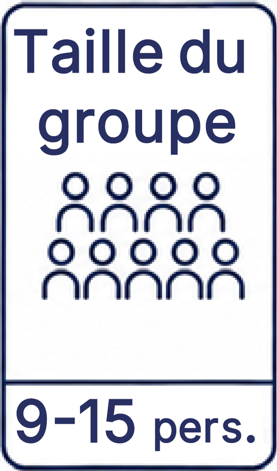S1-Taille du groupe 9-15 pers.